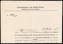 1917, Österreich, ROTES KREUZ - Mechanische Afstempelingen