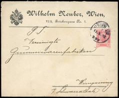 1903, Österreich, PU, Brief - Mechanische Afstempelingen