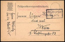 1917, Österreich, Brief - Mechanische Stempel