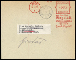 Österreich, Brief - Machine Postmarks