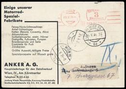 1934, Österreich, Brief - Mechanische Stempel