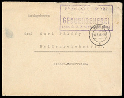 1946, Österreich, Brief - Oblitérations Mécaniques