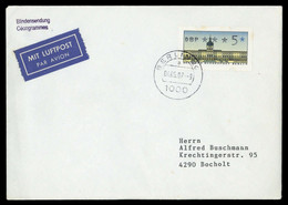 1987, Berlin, ATM 1, FDC - Andere & Zonder Classificatie
