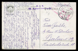 1917, Österreich, Brief - Machine Postmarks