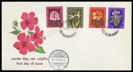 1959, Niederländisch Neuguinea West Neuguinea, 57-60, FDC - Niederländisch-Neuguinea