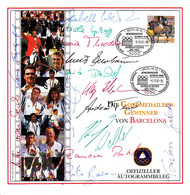 Olympics 1992 - Equestrian - GERMANY - Cover With Signatures - Summer 1992: Barcelona