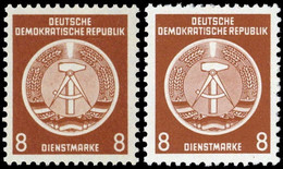 1954, DDR, D 3 XI+II, ** - Sonstige & Ohne Zuordnung