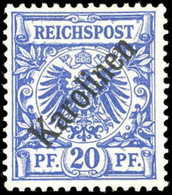 1899, Deutsche Kolonien Karolinen, 4 I, * - Islas Carolinas