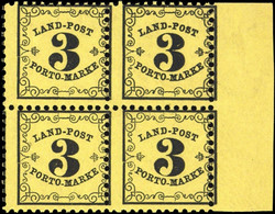 1862, Altdeutschland Baden Landpost, LP 2 Y (4) PF Arge, ** - Postfris