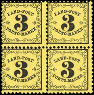 1862, Altdeutschland Baden Landpost, LP 2 Y (4) PF 1/42, ** - Postfris