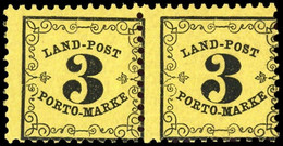 1862, Altdeutschland Baden Landpost, LP 2 Y (2), ** - Ungebraucht