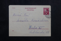 BOHÊME ET MORAVIE - Entier Postal De Stiechowitz En 1944 Pour Praha - L 72631 - Briefe U. Dokumente