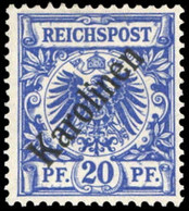 1899, Deutsche Kolonien Karolinen, 4 I, * - Isole Caroline