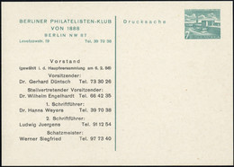 1954, Berlin, PP 4 / 3b, * - Autres & Non Classés