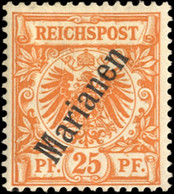 1900, Deutsche Kolonien Marianen, 5 II, * - Islas Maríanas