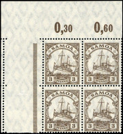1915, Deutsche Kolonien Samoa, 20 L (2) Ecke, ** - Samoa