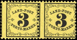 1862, Altdeutschland Baden Landpost, LP 2 Y (2), ** - Postfris