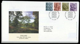 2001, Grossbritannien Lokalausgaben, 1-4 U.a., FDC - Non Classificati