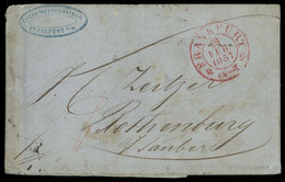 1857, Altdeutschland Thurn Und Taxis, Brief - Cartas & Documentos