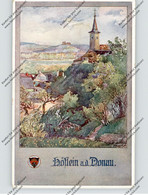 A 3400 KLOSTERNEUBURG - HÖFLEIN A.d. Donau, Künstler-Karte 1917, Deutscher Schulverein - Klosterneuburg