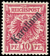 1899, Deutsche Kolonien Karolinen, 3 I, * - Isole Caroline