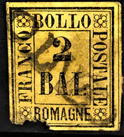 ROMAGNA 1859 - Canceled - Sc# 3 - 2b - Damaged On Lower Left Corner - Romagne