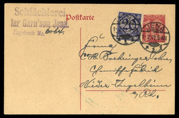 1920, Deutsches Reich, DP 1 U.a., Brief - Stamped Stationery