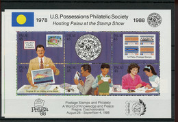 1987, Palau Inseln, Bl. 2 U.a., ** - Palau