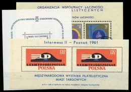 1961, Polen, Block 24 U.a., **, Gest. - Autres & Non Classés