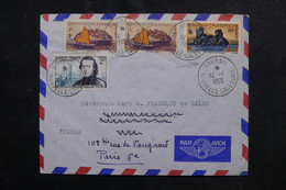 NOUVELLE CALÉDONIE - Enveloppe De Bourail Pour Paris En 1955 - L 72670 - Cartas & Documentos