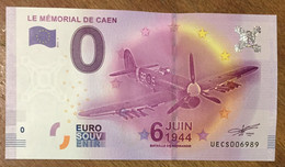 2016 BILLET 0 EURO SOUVENIR DPT 14 LE MÉMORIAL DE CAEN ZERO 0 EURO SCHEIN BANKNOTE PAPER MONEY BANK - Essais Privés / Non-officiels