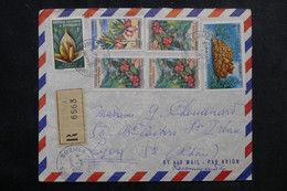 NOUVELLE CALÉDONIE - Enveloppe En Recommandé De Nouméa Pour Lyon En 1965 - L 72686 - Briefe U. Dokumente