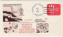 N°695 N -lettre Entier Postal (cover) -Pioneer Venus -2 - Amérique Du Nord