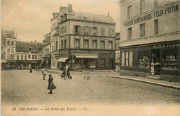 Louviers * La Place Des Halles * Commerce Magasin Produits Alimentaires Félix Potin A. HERSE Propriétaire - Louviers