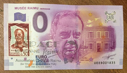 2016 BILLET 0 EURO SOUVENIR DPT 13 MUSÉE RAIMU MARIGNANE + TIMBRE ZERO 0 EURO SCHEIN BANKNOTE PAPER MONEY BANK - Privatentwürfe