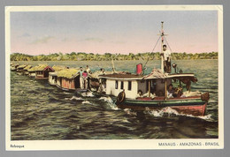 Manaus - Amazonas - Brasil : Reboque - River Tug At Work 386 - Manaus