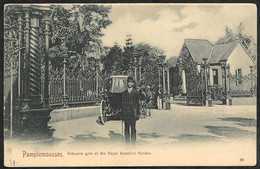 CPA Ile Maurice Pamplemousses Entrance Gate Of The Royal Botanical Garden - Maurice