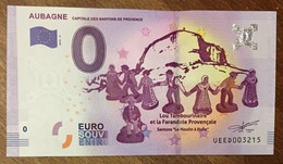 2016 BILLET 0 EURO SOUVENIR DPT 13 AUBAGNE SANTONS ZERO 0 EURO SCHEIN BANKNOTE PAPER MONEY BANK - Essais Privés / Non-officiels