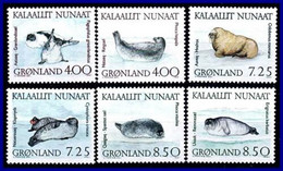 Greenland, 1991, Seals, Animals, Fauna, MNH, Michel 211-216 - Sonstige & Ohne Zuordnung