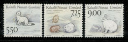 Greenland, 1994, Animals, Mammals, Fauna, MNH, Michel 249-251 - Sonstige & Ohne Zuordnung