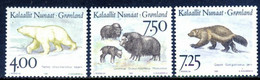 Greenland, 1995, Animals, Bear, Ox, MNH, Michel 274-276 - Sonstige & Ohne Zuordnung