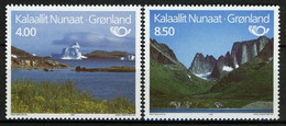 Greenland, 1995, Tourism, Norden, Landscapes, MNH, Michel 260-261 - Sonstige & Ohne Zuordnung