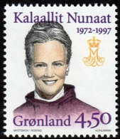 Greenland, 1997, Silver Jubilee Of Queen Margarethe, MNH, Michel 300y - Sonstige & Ohne Zuordnung