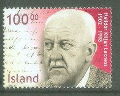 Iceland 2002; H.K. Laxness (1955 Nobel Prize Literature) - Michel 1003.** (MNH) - Ungebraucht
