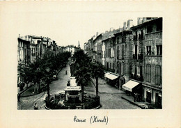 Pezenas * Place De La République Et Cours Molière - Pezenas