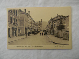 Carte Postale D'AMBERT. Avenue Du Pont. - Ambert