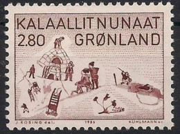 Greenland, 1986, Art, Painting, MNH, Michel 167 - Sonstige & Ohne Zuordnung