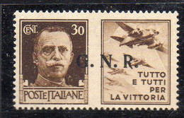 RSI64 - G.N.R. REPUBBLICA SOCIALE 1944 , Propaganda Di Guerra 30 Cent "tutto E Tutti..."  *** Gomma Sporca - Propaganda Di Guerra