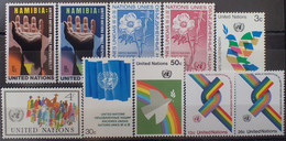 FD/3644 - 1975/1976 - NATIONS UNIES - NEW YORK - N°255 à 264 NEUFS** - Ungebraucht