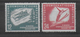 DDR - 1951 - YT N°32/33 **  MNH - COTE = 30 EUR - - Ongebruikt